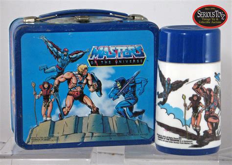 Vintage 1983 Masters of the Universe Metal Lunch Box with 